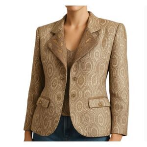 Vintage André Laug for Audrey Brocade Blazer Jacket – Size 14